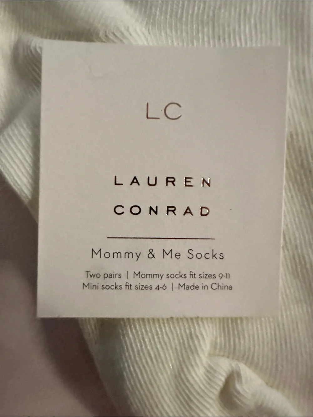 LC Lauren Conrad mama socks